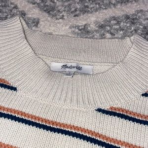 madewell striped sweater knit sweater